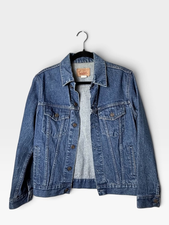 GAP Jackets & Blazers - Gap Pioneer Vintage Denim Jacket Size 18 Jean Dark Wash (NOTE FLAW) (V)